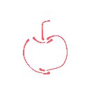 ニコニコ の絵: りんご