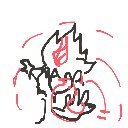こた の絵: つな