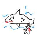 ｮｧｰ の絵: さめ
