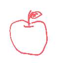 ぐら の絵: りんご