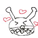 はちわれ の絵: ばいきんま