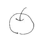 ぺんぺん の絵: りんご