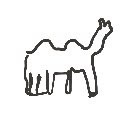 るい の絵: らくだ