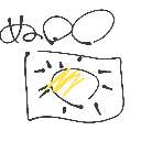 もも の絵: ぬりえ