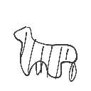 ぶりりん の絵: しまうま