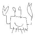 まき の絵: かに