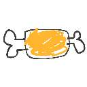 らっこ の絵: にく
