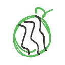 あやあやあやあやね の絵: すいか