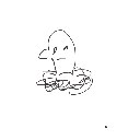 あお の絵: もぐら