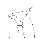 あお の絵: ぱんつ