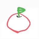 ゴーゴーカレー の絵: りんご