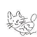 あお2 の絵: ねこ