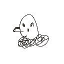 あお2 の絵: もぐら