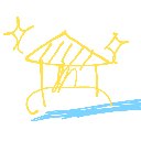 らっこ の絵: きんかくじ