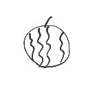 とむ の絵: すいか
