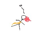 てて の絵: しぬ