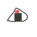 ぽんず の絵: おにぎり