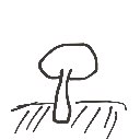 じゃがりこ食べた の絵: しいたけ