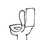 みなと の絵: といれ