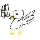 こうせい の絵: すずめ
