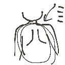 ゆうな の絵: せなか