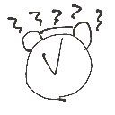 ゆい の絵: めざましどけい