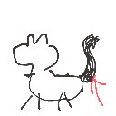 ちん の絵: しっぽ