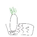 かりこ の絵: すりおろしだいこ