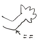 かきのき の絵: ひじ