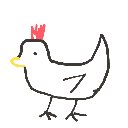ちー の絵: にわとり