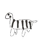 ゆき の絵: しまうま