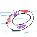 まま の絵: うきわ