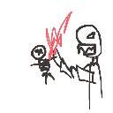 子宮内打撲 の絵: らち