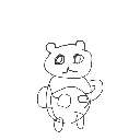 さぎり の絵: たぬき