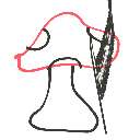 アレ の絵: きのこ