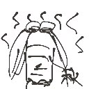 かまぽこ の絵: みんみんぜみ
