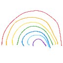 ます の絵: にじ