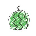 ます の絵: すいか