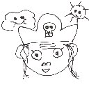 ぎんちゃん の絵: りんり