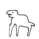 らき の絵: ろば