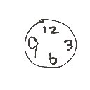 あおい の絵: とけい
