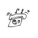 どっこい荒木田 の絵: るすばんでんわ