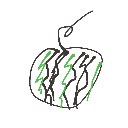 たくあん侍 の絵: すいか