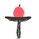 テオくん の絵: けんだま