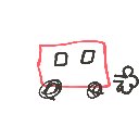 テオくん の絵: くるま