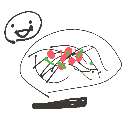 みう参上 の絵: やきそば