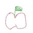 かな の絵: りんご