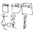 ぽんず の絵: こみけ
