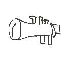 しらとり の絵: らっぱ