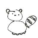 ゆきこ の絵: たぬき